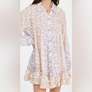 Free People Lost In You Printed Tunic Dress Size Large